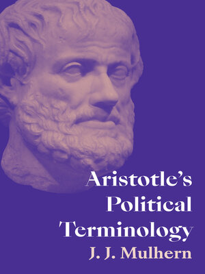 cover image of Aristotle's Political Terminology